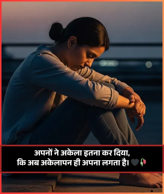 2 Line Alone Shayari