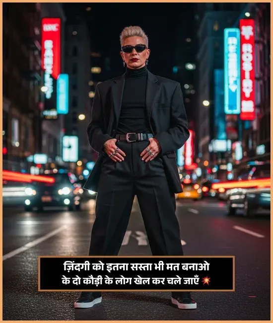 Attitude Shayari for Boys in Hindi