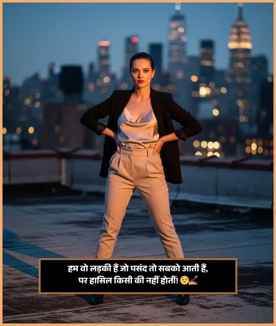 Cool Female Attitude Shayari