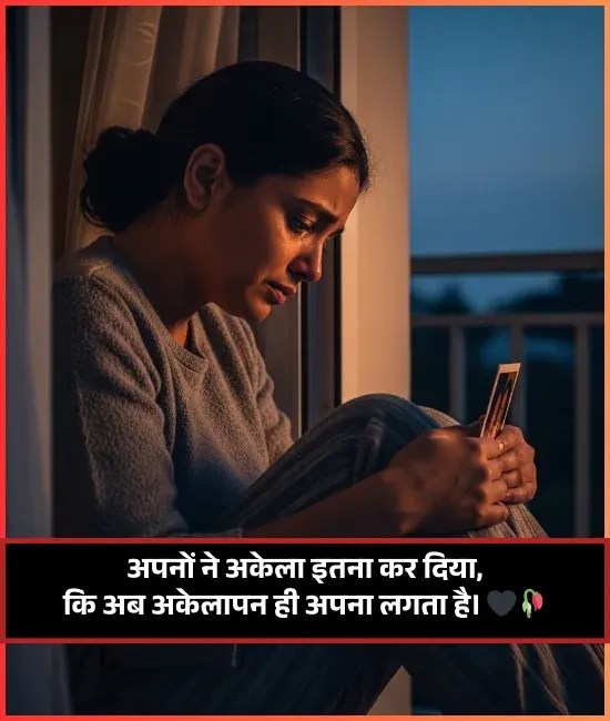Dard Alone Shayari Girl