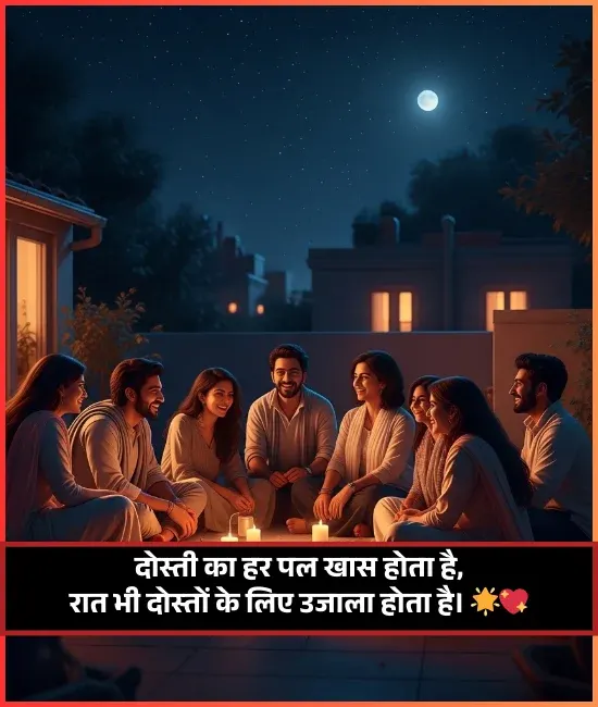 Friends Good Night Shayari