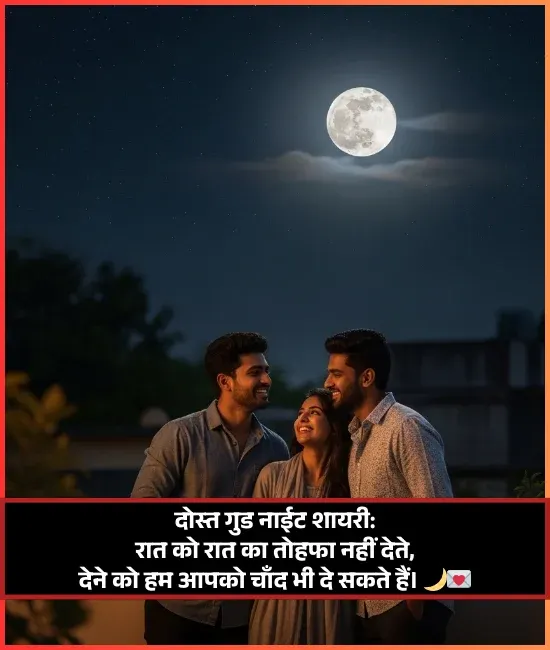Good Night Shayari Dosti