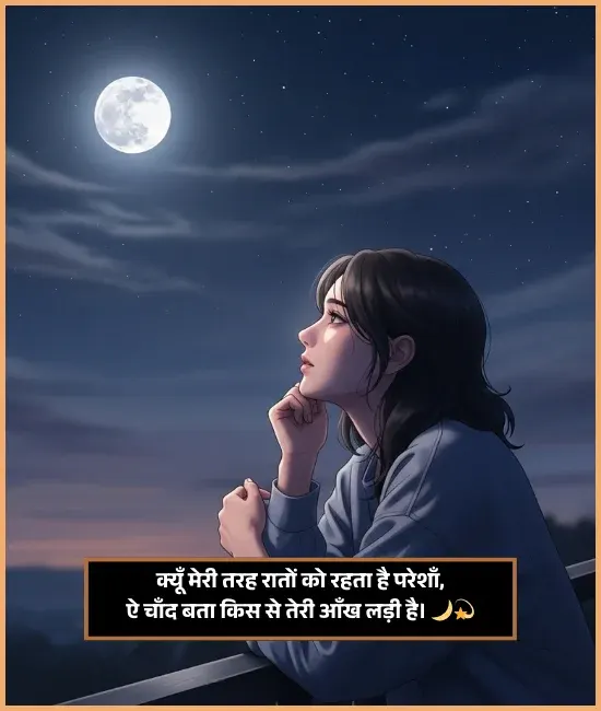 Heart Touching Chand Shayari Gulzar