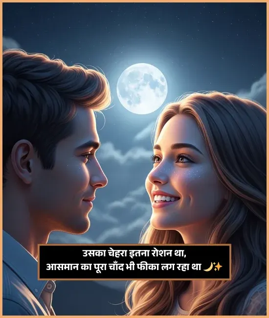 Heart Touching Moon Shayari in Hindi