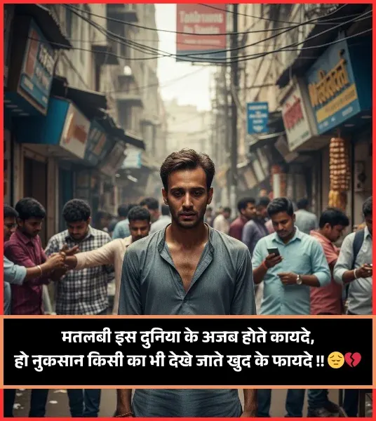 Pyar Me Matlabi Rishte Dhoka Shayari