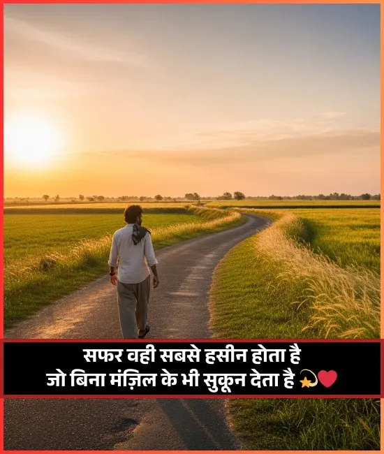 Road Trip Safar Shayari on Travel