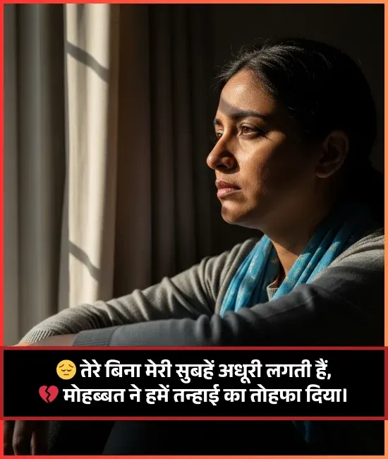 Sad Shayari on Life in Hindi