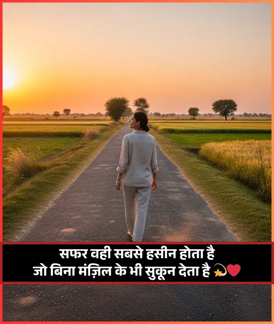 Safar Shayari in Hindi on Life