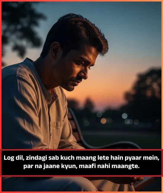 Sorry Shayari in English