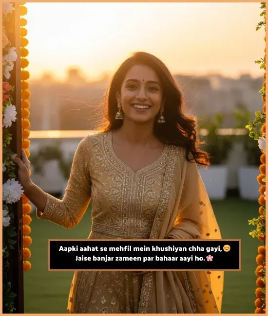 Welcome Shayari for Anchoring in English