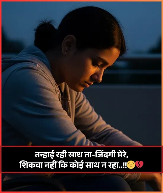 Zindagi Alone Shayari